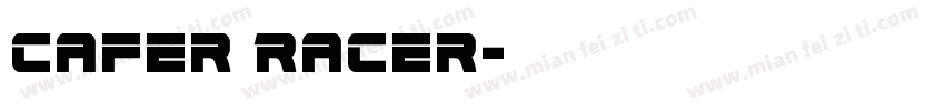 Cafer Racer字体转换